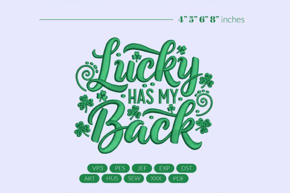 Lucky Has My Back Embroidery: A Seller's Review